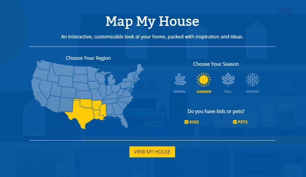 Life Storage 10x Content Map My House Initial Question Screen 