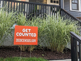 lawn sign for census