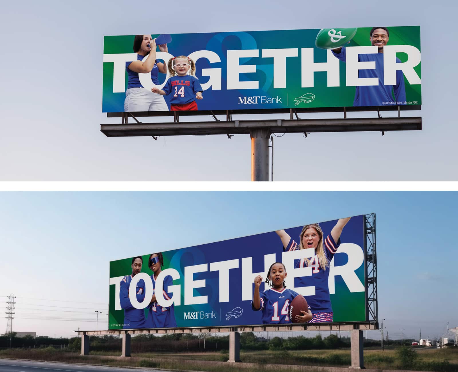Together billboard ads for M&T bank